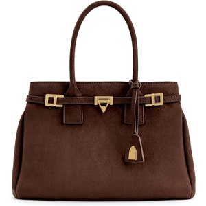 image:imageJW PEI Womens Miley Belt Embellished Tote BagBrown