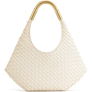 image:imageJW PEI Womens Olivia HandWoven Metal Handle Hobo BagWhite