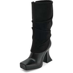 image:imageJW PEI Womens Reyna Square Toe Platform Knit BootsBlack