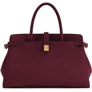 image:imageJW PEI Womens Saige Faux Suede Tote BagBurgundy