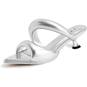 image:imageJW PEI Womens Sara Mule Heeled SandalsSilver