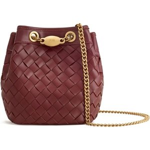 image:imageJW PEI Womens Yara HandWoven Bucket BagBurgundy