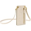 image:imageJW PEI Aylin Canvas amp Quinn Vegan Leather Cell Phone Crossbody BagBeige