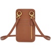 image:imageJW PEI Aylin Canvas amp Quinn Vegan Leather Cell Phone Crossbody BagBrown