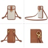 image:imageJW PEI Aylin Canvas amp Quinn Vegan Leather Cell Phone Crossbody BagBrown