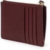 image:imageJW PEI Quinn Zipped Card HolderBurgundy Grained Vegan Leather