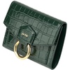 image:imageJW PEI Stella Wallet  Black Grained Vegan LeatherDark GreenA