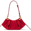 image:imageJW PEI Womens Amelia Faux Suede Pleated Shoulder BagRed