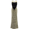 image:imageJW PEI Womens Araminta Sequined Gown with Floral DetailsGold