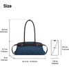 image:imageJW PEI Womens Arden Belt Detail EastWest Shoulder BagBlue Denim