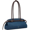 image:imageJW PEI Womens Arden Belt Detail EastWest Shoulder BagBlue Denim