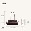 image:imageJW PEI Womens Arden Belt Detail EastWest Shoulder BagDark Brown