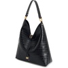 image:imageJW PEI Womens Aria Faux Suede Shoulder BagBlack Croc