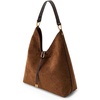 image:imageJW PEI Womens Aria Faux Suede Shoulder BagBrown