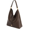 image:imageJW PEI Womens Aria Faux Suede Shoulder BagDark Brown