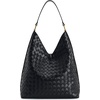 image:imageJW PEI Womens Aria Faux Suede Shoulder BagWoven Black