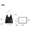image:imageJW PEI Womens Aria Faux Suede Shoulder BagWoven Black