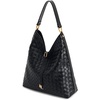 image:imageJW PEI Womens Aria Faux Suede Shoulder BagWoven Black