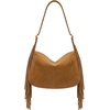 image:imageJW PEI Womens Avery Fringe Faux Suede Shoulder Bag