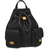 image:imageJW PEI Womens Avery Pebbled Drawstring Utility BackpackBlack Solid