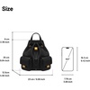image:imageJW PEI Womens Avery Pebbled Drawstring Utility BackpackBlack Solid