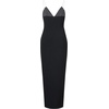 image:imageJW PEI Womens Ayliua SweetheartNeckline Rhinestones Embellished Long DressBlack