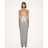 image:imageJW PEI Womens Ayliua SweetheartNeckline Rhinestones Embellished Long DressSilver