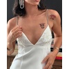 image:imageJW PEI Womens Ayliua SweetheartNeckline Rhinestones Embellished Long DressWhite