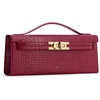 image:imageJW PEI Womens Bria Structured Top Handle BagBurgundy Croc