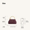 image:imageJW PEI Womens Bruna Dachshund Metal Handle Top Handle BagBurgundy