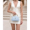 image:imageJW PEI Womens Bruna Dachshund Metal Handle Top Handle BagLight Blue