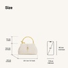 image:imageJW PEI Womens Bruna Dachshund Metal Handle Top Handle BagWhite