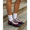 image:imageJW PEI Womens Caitlin Laceup Ballerina SneakersBurgundy  Light Grey