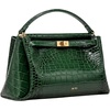 image:imageJW PEI Womens Carmen Top Handle BagForest Green Croc