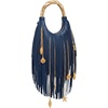 image:imageJW PEI Womens Chloe Metal Handle Fringe Top HandbagNavy Blue