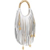 image:imageJW PEI Womens Chloe Metal Handle Fringe Top HandbagSilver