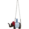 image:imageJW PEI Womens Claire Elephant Shaped HandbagDark BrownBlue