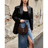 image:imageJW PEI Womens Colette Faux Suede Crescent Hobo BagDark Brown
