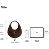 image:imageJW PEI Womens Colette Faux Suede Crescent Hobo BagDark Brown
