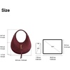 image:imageJW PEI Womens Colette Faux Suede Crescent Hobo BagDeep Claret