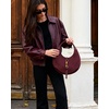 image:imageJW PEI Womens Colette Faux Suede Crescent Hobo BagDeep Claret