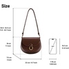 image:imageJW PEI Womens Diana Ring Flap Saddle Bag  BrownBrown