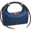 image:imageJW PEI Womens Ellie Metal Ring Embellished Top Handle BagBlue Denim