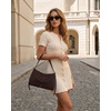 image:imageJW PEI Womens Elowen Faux Suede Flap Shoulder BagDark Brown