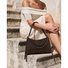 image:imageJW PEI Womens Elowen Faux Suede Flap Shoulder BagDark Brown