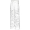image:imageJW PEI Womens Embroidery High Rise Wide Leg Lace Denim Jeans with RhinestoneWhite