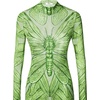 image:imageJW PEI Womens Emerald Dragonfly Sheer Mesh GownGreen
