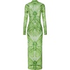 image:imageJW PEI Womens Emerald Dragonfly Sheer Mesh GownGreen