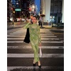 image:imageJW PEI Womens Emerald Dragonfly Sheer Mesh GownGreen