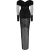 image:imageJW PEI Womens Emily Elegant OffShoulder Ruched GownBlack